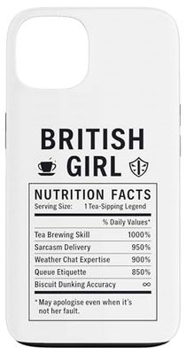 Funny British Girl Proud Women with UK Roots Case for iPhone 13