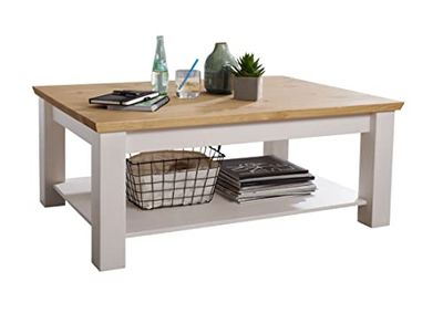 Woodroom Oslo Armadietto Buffet, Legno di Pino, Bianco, Standard