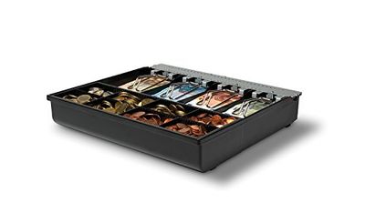Safescan Modulo interno regolabile 3540T che organizza ordinatamente il denaro all'interno del cassetto, Modulo con 4 scomparti per banconote e 8 per monete, Adatto per il cassetto Safescan SD-3540