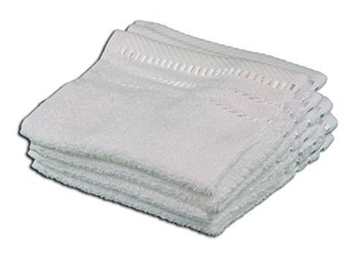 Gözze - Lot de 4 Essuie-Mains, Berlin, 100% Coton, 30 x 30 cm - Blanc