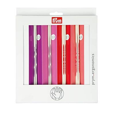 Prym Set di Aghi a Doppia Punta, Rosso, Rosa, Bianco, taglia unica