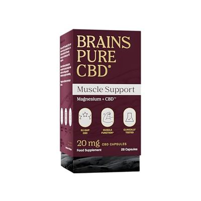 Brains Pure 560 mg CBD + Magnesium, Made in The UK