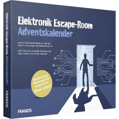 Franzis 67154-7 Elektronica Escape Room Adventskalender, Meerkleurig