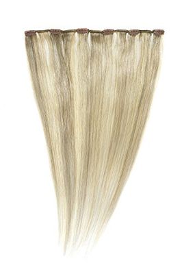 American Dream Human Hair Quick Fix Clip-In Extensions 18-inch Ash Blonde/Beach Blonde