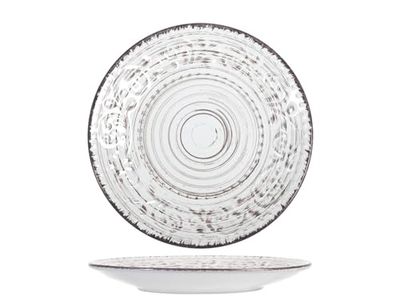 H&h courtyard set 6 piatti frutta bianchi cm 21