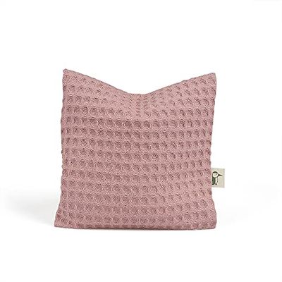 GRÜNSPECHT Rapeseed Pillow with Washable Cover, Heat Pack for Babies & Toddlers, Bloating & Abdominal Pain, Waffle Pique, Pink (376-V2)
