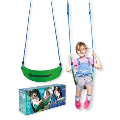 Schildkröt Swing, Columpio Infantil con Asiento Elástico, Accesorio Jungle Line, Fijación a Cualquier Estructura de Balancín, Color, (970518)