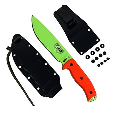 ESEE ES6PVG Coltello a Lama Fissa, Unisex – Adulto, Verde, Taglia Unica
