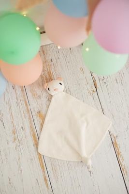 Doudou bebe oso blanco