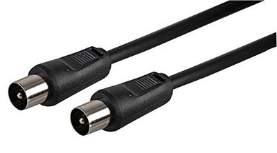 PRO SIGNAL PSG00631 TV Aerial Coaxial Lead, Male to Male, 1.5m Black