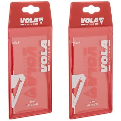 Vola Racle Plastique 3mm Adulte Unisexe, Transparent, n.a (Lot de 2)