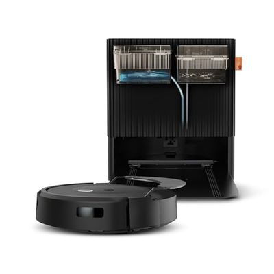iRobot Roomba Combo® 10 Max Robot + AutoWash™ dock (X0858) Robotstofzuiger met Dweilfunctie - Intrekbare dweilpad, Objectdetectie, Automatisch legen, wassen, bijvullen, Alexa - Ideaal voor dierenharen