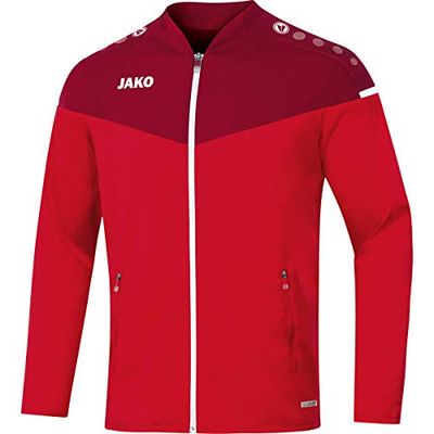 JAKO Giacca da uomo Champ 2.0, Uomo, Giacca di presentazione., 9820, Rosso/Bordeaux, 4XL