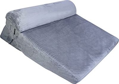 Aidapt Multi-Function Orthopaedic Bed Wedge Pillow with Headrest With Gel Infused Colling Memory Foam, Removable Washable Cover, Carry Handle for Lumbar Support, Back Pain, Acid Reflux, Snoring