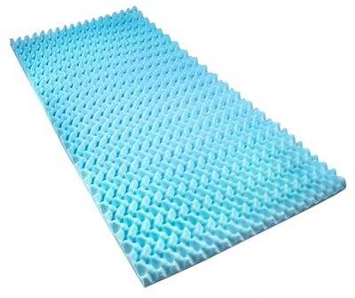 DMI 552-7945-0000 - Cubrecolchón ondulado para cama de hospital (10 cm de espesor), color azul