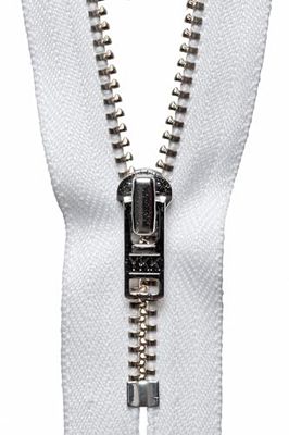 YKK Auto Lock Zip, Nr 501 Wit, 20 cm Lengte