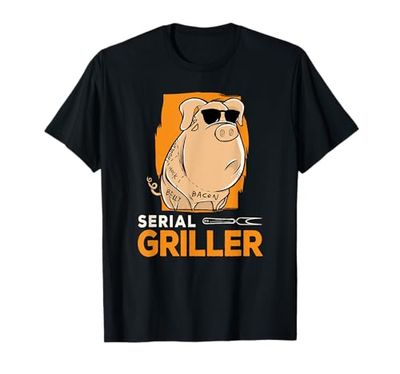 Serial Griller BBQ - Dad Grill Father T-Shirt