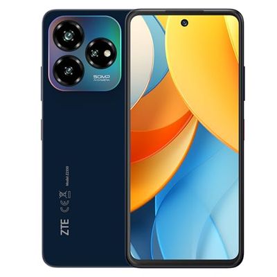 ZTE Smartphone Blade V60 VITA 2024 (16,76 cm (6,6 inch) HD+ display, 4G LTE, 4GB RAM en 256GB intern geheugen, 50MP hoofdcamera en 8MP frontcamera, Dual-SIM, Android 13) blauw