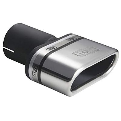 Ulter Sport Exhaust finisher - Oval 110x45mm Slanted - Length 80mm - Installation ->50mm - Inox