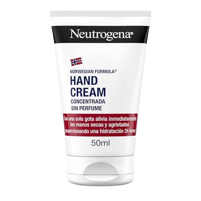 Neutrogena Formula Norvegese Crema Mani Concentrata Non Profumata, Crema mani riparatrice con Glicerina e Vitamina E, Crema mani secche e screpolate per sollievo e idratazione 24h, 50 ml