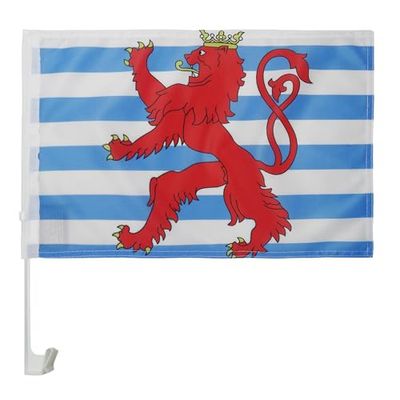 AZ FLAG Bandera de Coche Luxemburgo Con León 45x30cm - Banderina Auto Luxemburguesa Con Leon 30 x 45 cm, Banderita ventana coche, Car Flag