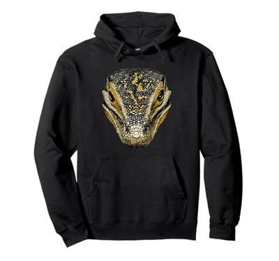 Lizard Reptiles Komodo Banded Dragon Water Monitor Lizard Pullover Hoodie