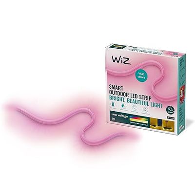 WiZ Bandeau LED Extérieur Wi-Fi couleur, 5 mètres, fonctionne avec Alexa, Google Assistant