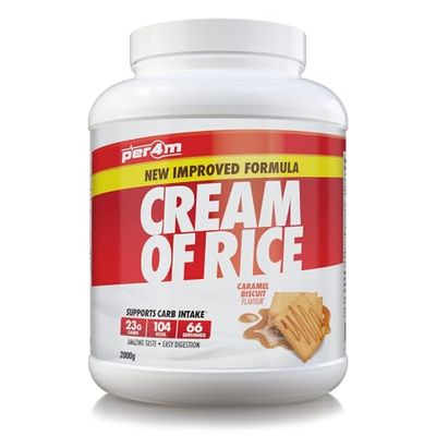 Per4m Crème de Riz Biscuit Caramel 2kg – Crème de riz goût biscuit caramel pour une récupération rapide