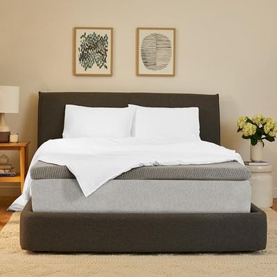 Casper Sleep Comfy - Cubrecolchón de 7.6 cm, tamaño Individual XL, Color Gris