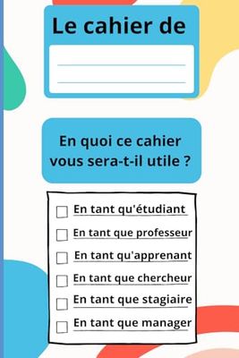 Cahier de notes pour garçon: Carnet de Notes pour garçon - 109 Pages pour une Utilisation Prolongée