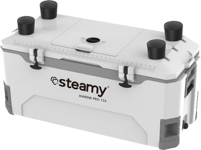 Steamy Marine Pro 155, Frigoriferi portatile passivo, 155 Litri, Bianco