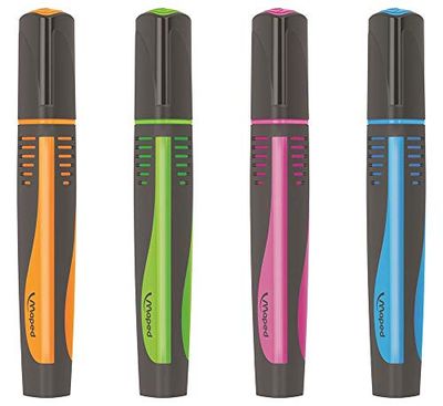 WIGO - Evidenziatore Fluo Max Col Ass (Arancio, Verde, Rosa) Bls X1