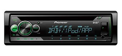 Pioneer DEH-S410DABAN receptor multimedia para coche Negro 200 W - Radio para coche (Negro, 1 DIN, 200 W, 4.0 canales, 50 W, CD,CD-R,CD-RW)