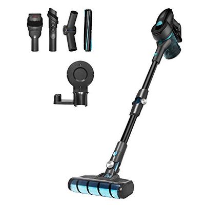 Cecotec Aspirador Escoba Sin Cable Conga Rockstar 700 X-Treme Ergoflex, Sin Bolsa, 430W de potencia, escoba y de mano, Motor digital, Tubo flexible