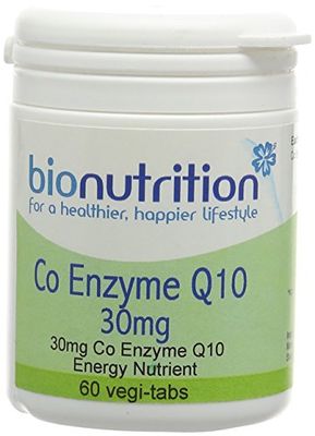 Bio Nutrition Co Enzyme Q10 30mg - Antioxidant and Energy Nutrient - 60 vegi-tabs