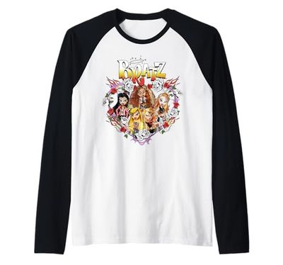 Bratz Girls in Heart Marco de teléfonos y llamas. "DRAMA MAMA" Camiseta Manga Raglan