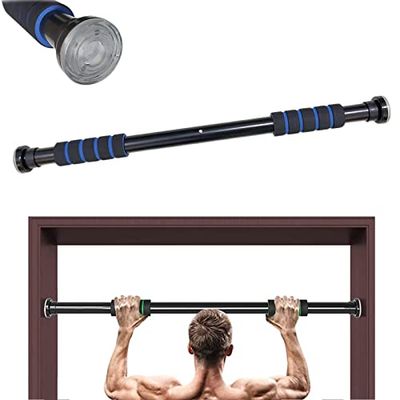 FFitnes FFitness Sbarra 2-Way Barra de dominadas para Puerta, Unisex Adulto, Negro y Gris, Talla Única