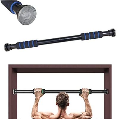 FFitness FSMDK821 | 1 Barra | Attrezzo per Trazioni Muro alla Sbarra 2-Way Acciaio Inossidabile Body Crunch Porta 60 – 100cm Allenamento in Sospensione Bicipiti Tricipiti Pettorali Addominali