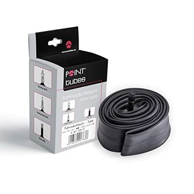 Point 08121601 - Camera d'Aria per Bicicletta ETRTO 18/28 622/630, con valvola SV, 28/27, Colore Nero
