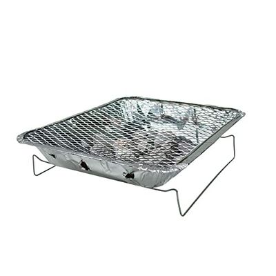 BBQ Collection 02809 Parrilla desechable para Barbacoa, Acero 18/10, Aluminio