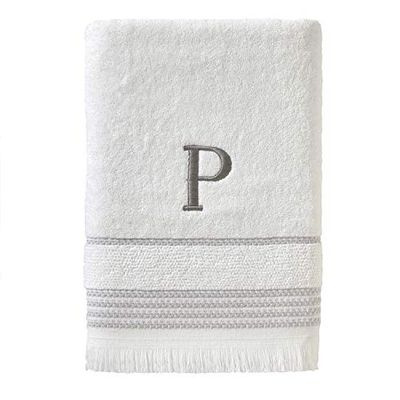 SKL Home Serviette de Bain, P, Coton, Blanc, 28 x 54 cm