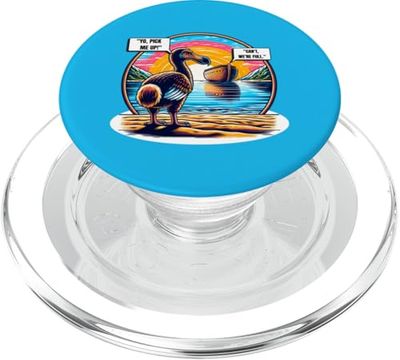 Yo, Pick Us Up! Can't We're Full! Funny Ark and Dodo Bird PopSockets PopGrip for MagSafe