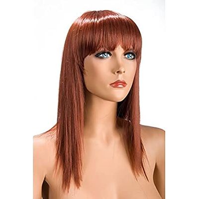 World Wigs – Parrucca Media Lunghezza Rousse affusolata con frange