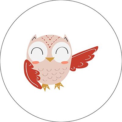 Bonateks, Ronde digitaal bedrukte muismat, antislip onderkant, voor kantoor en thuis, diameter: 22 cm