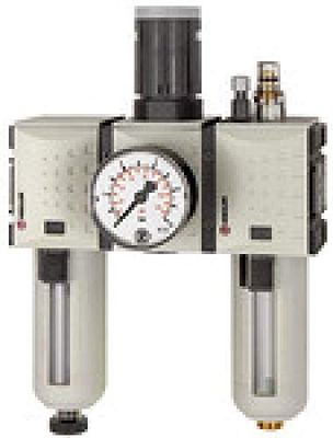 RIEGLER 139572-FU 623-16 jednostka konserwacyjna 3-częściowa »FUTURA«, PC, BG 2, G 3/8, 0,5-16 bar, HA, 1 szt