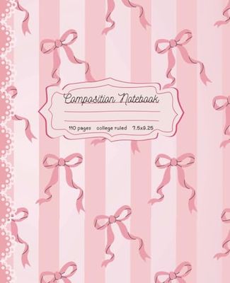 Cute Composition Notebook: Light Pink Coquette Aesthetic