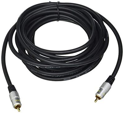 Pro Signal PSG00823 Phono (RCA) Mannelijk naar Mannelijk Lead, 5m, Zwart