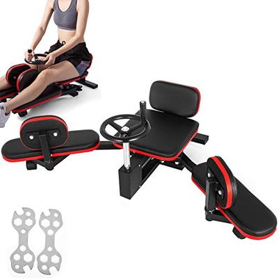 FlowerW HRRK 75 beenstrekker machine 85 x 41,5 x 38 cm, stalen frame capaciteit 100 kg, training fitnessapparatuur gymnastiek voet stretchmachine, 150 kg