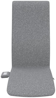 Leitz iComfi 65940085 - Cuscino riscaldante senza fili, durata della batteria 14 ore, 3 livelli di calore, riscaldamento rapido, spegnimento automatico e rivestimento rimovibile, grigio chiaro, 130 x