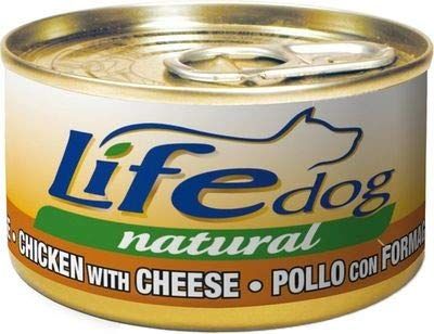 Life Dog 20014 Lattina di Pollo e Formaggio, 90 Grammi